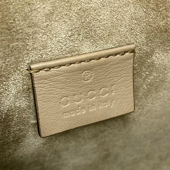Auth GUCCI Dionysus GG Supreme Mini Bag 421970 Beige Brown PVC Suede - Picture 7 of 16